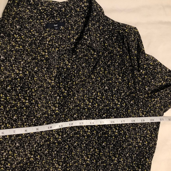 GAP Silky Button-Down Shirt Dress w/Pockets - Picture 8 of 12